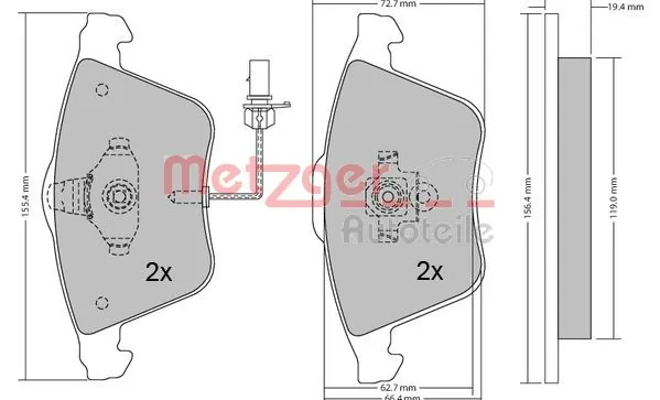 Brake Pad Set, disc brake